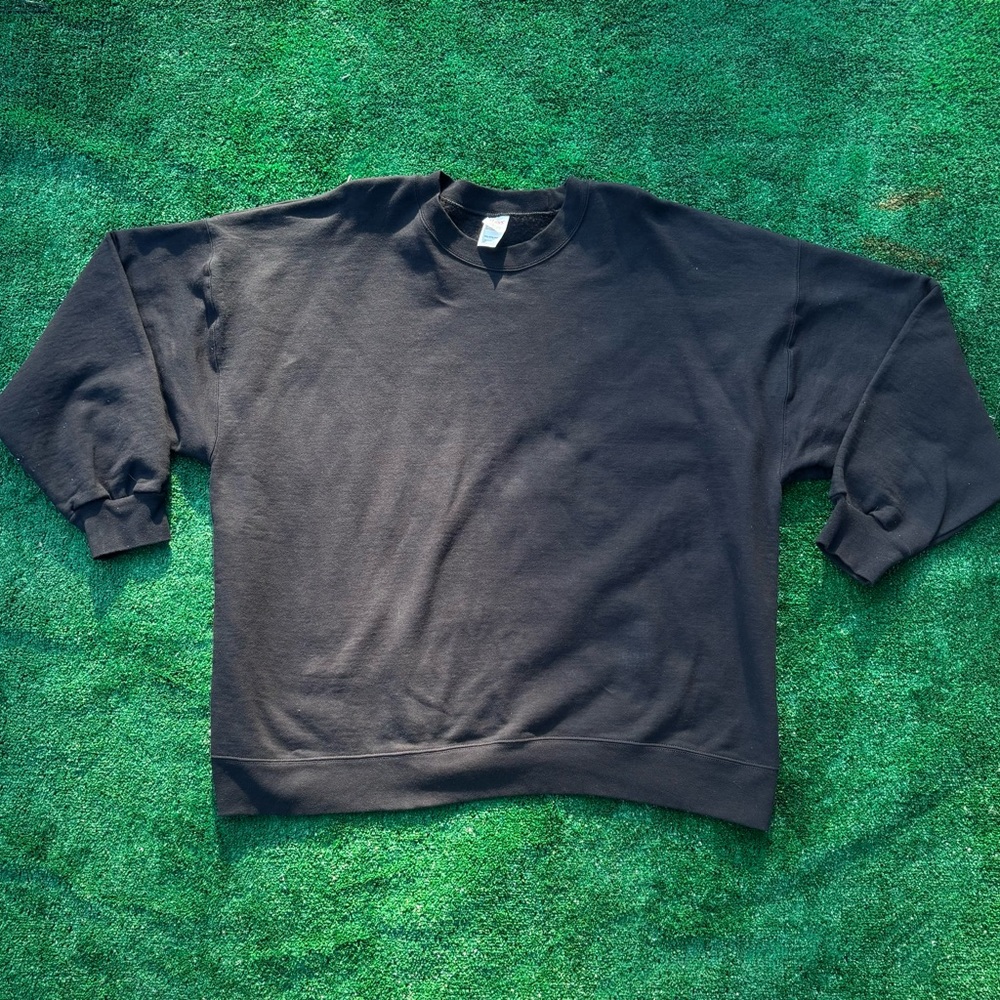 Black Hanes HD Cotton Oversized crewneck